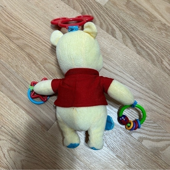 Winnie the Pooh Car Set Stroller On the Go Toy Rattle Plush Baby Pocket Pal - Picture 7 of 7